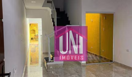 Sobrado com 3 dormitórios à venda, 140 m² por R$ 745.000 - Vila Camilópolis - Santo André/SP