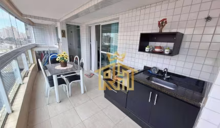 Apartamento com 2 dormitórios à venda, 80 m² por R$ 530.000,00 - Canto do Forte - Praia Grande/SP