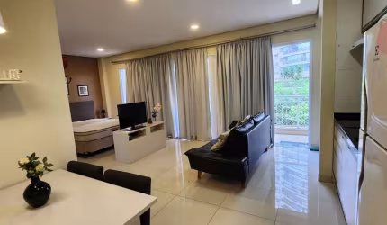 Apartamento para Locação em Santana de Parnaíba, Tamboré, 1 dormitório, 1 banheiro, 1 vaga
