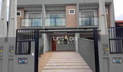 Sobrado Geminado Novo com 3 dormitórios (1 suíte) à venda, 110 m² por R$ 495.000 - Boa Vista - Joinville/SC