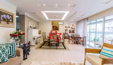Apartamento com 4 dormitórios à venda, 191 m² - Gonzaga - Santos/SP