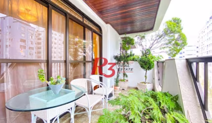 LOCAÇÃO Apartamento com 4 dormitórios, 294 m² - venda por R$ 2.300.000 ou aluguel por R$ 15.000/mês - Boqueirão - Santos/SP