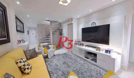 Apartamento Triplex à venda, 111 m² por R$ 810.000,00 - Estuário - Santos/SP