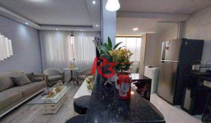 Apartamento com 3 dormitórios à venda, 90 m² por R$ 650.000,00 - Pompéia - Santos/SP