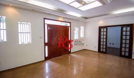 Casa para alugar, 385 m² por R$ 15.796,51/mês - Ponta da Praia - Santos/SP
