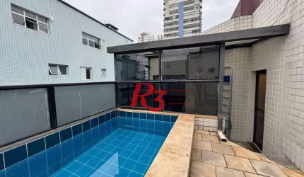 Oportunidade Cobertura com piscina no Pompeia em Santos