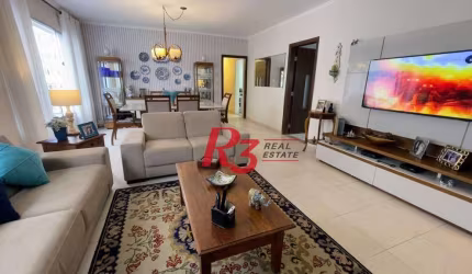 Apartamento com 3 dormitórios à venda, 139 m² por R$ 1.180.000, Aceita permuta - Gonzaga - Santos/SP