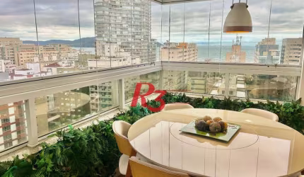 Apartamento com 4 dormitórios à venda, 220 m² por R$ 3.180.000,00 - Pompéia - Santos/SP