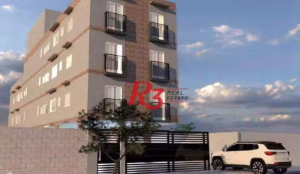 Apartamento com 2 dormitórios à venda, 41 m² por R$ 360.000,00 - Estuário - Santos/SP