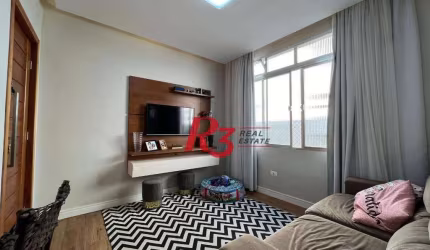 Apartamento com 2 dormitórios à venda, 77 m² por R$ 370.000,00 - Aparecida - Santos/SP