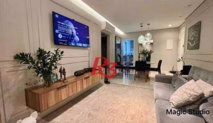 Apartamento com 2 dormitórios à venda, 82 m² por R$ 920.000,00 - Embaré - Santos/SP