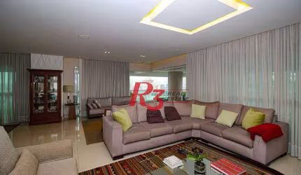 Apartamento com 4 dormitórios, 360 m² - venda por R$ 6.900.000,00 ou aluguel por R$ 40.200,10/mês - Gonzaga - Santos/SP
