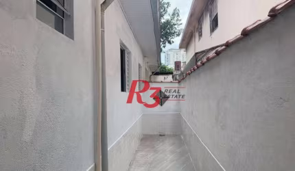 Casa para alugar, 100 m² por R$ 4.545,70/mês - Embaré - Santos/SP