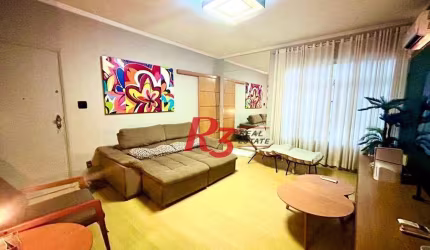 Apartamento com 2 dormitórios no coração do gonzaga 115 m² por R$ 620.000 - Gonzaga - Santos/SP