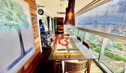 Apartamento com 3 dormitórios, 191 m² - venda por R$ 2.980.000,00 ou aluguel por R$ 18.000,00/mês - Embaré - Santos/SP