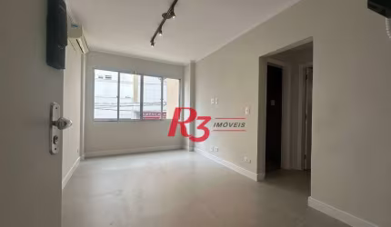 Apartamento com 1 dormitório à venda, 62 m² por R$ 420.000,00 - Gonzaga - Santos/SP