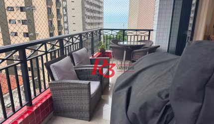Apartamento com 4 dormitórios à venda, 190 m² por R$ 1.899.000,00 - Aparecida - Santos/SP