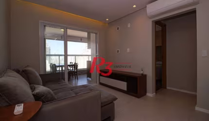 Apartamento com 2 dormitórios para alugar, 65 m² por R$ 8.000,00/mês - Vila Rica - Santos/SP