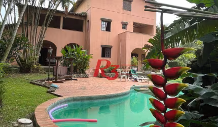 Casa, 600 m² - venda por R$ 2.200.000,00 ou aluguel por R$ 10.507,76/mês - Morro dos Barbosas - São Vicente/SP