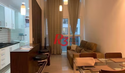 Loft com 1 dormitório, 69 m² - venda ou aluguel - Gonzaga - Santos/SP