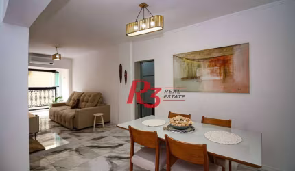 Apartamento com 2 dormitórios, 128 m² - venda por R$ 750.000,00 ou aluguel por R$ 6.500,00/mês - Campo Grande - Santos/SP