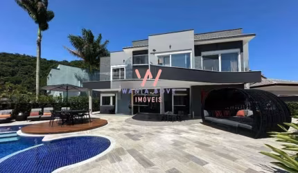 Casa de Alto Padrão com 5 dormitórios à venda, 400m² por R$5.830.000 - Massaguaçu - Caraguatatuba/SP