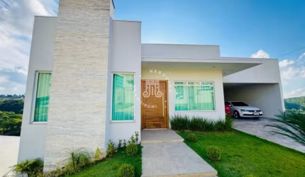 CASA NO CONDOMÍNIO CAMBARAH EM JARINU-SP COM 4 QUARTOS SENDO 2 SUÍTES E MAIS 2 QUARTOS COM SUÍTE CONJUGADA