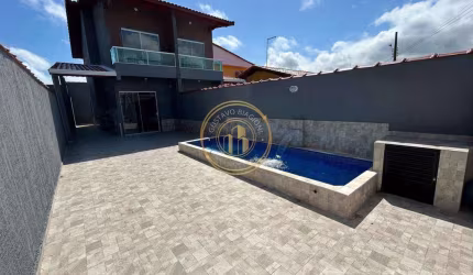Sobrado com 2 quartos, Jussara, Mongaguá - R$ 398 mil, Cod: 2963