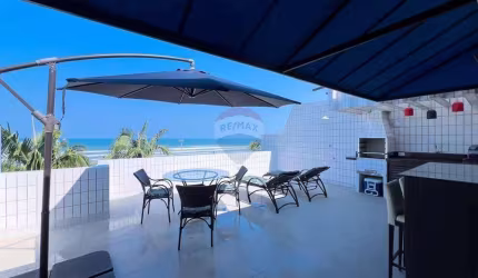 COBERTURA DUPLEX À VENDA, FRENTE AO MAR EM BORACÉIA, BERTIOGA - SP
