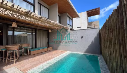 Casa Mobiliada com 197,43m² com 3 Suítes, Hidromassagem com Rooftop no Condomínio na Praia do Riacho - São Miguel dos Milagres Alagoas