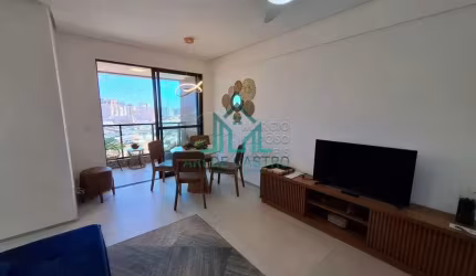 Apartamento Vista Mar, Mobiliado, 2 Quartos  com 57m², Varanda - Maceió Alagoas