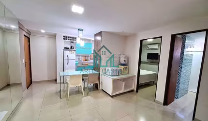 Apartamento com 2 Quartos, 56m², Mobiliado, com Varanda, 1 Vaga na Jatiuca - Maceió Alagoas
