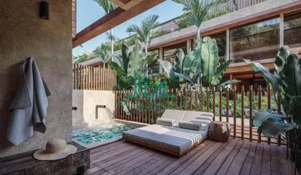 Apartamento 2 Suítes, Piscina Privada, na Praia do Marcineiro na Rota Ecológica de Milagres - Praia do Marceneiro Alagoas