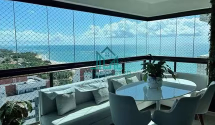 Apartamento Nascente com 2 Quartos, Mobiliado com Vista Mar da Praia de Guaxuma - Maceió Alagoas