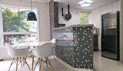 Apartamento Duplex com 1 dormitório à venda, 92 m² por R$ 850.000,00 - Jardim - Santo André/SP