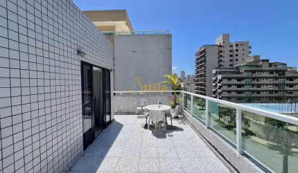 Cobertura 300mts praia, 1 suíte, terraço, Enseada
