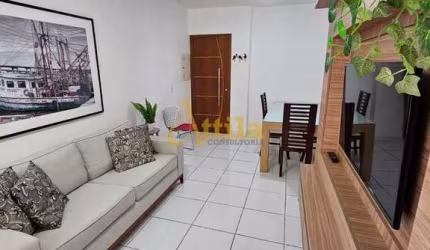 Apto reformado, 2 dorms., sacada, 1 vaga, Enseada