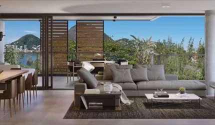 Apartamento pronto para morar com vista Lagoa Rodrigo de Freitas.
