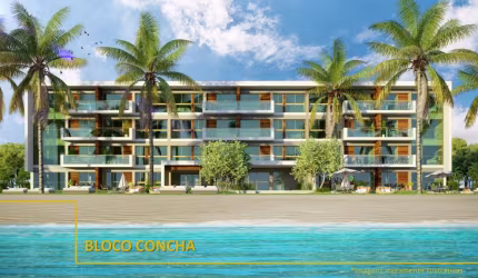 APT º FLAT DE ALTO PADRÃO À BEIRA-MAR DE SERRAMBI BEACH