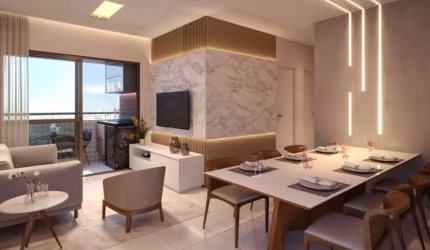 Apartamento de 61m² com 3 quartos à 400m da AV. Caxangá