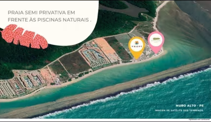 Últimas unidades flats 3quartos na Beira-mar de muro alto