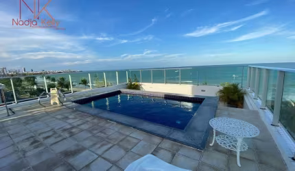 Apartamento em frente a praia! de 68m² com 3 quartos a venda por R$ 790.000 - Manaíra - João Pessoa/PB