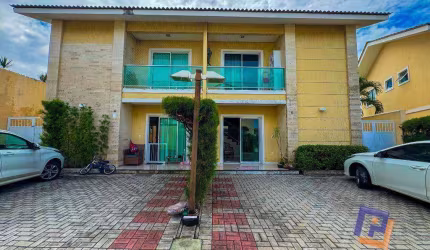 Casa no CondomínioLares San Pietro com 3 suítes + 1 quarto/gabinete à venda, 136 m² - Luciano Cavalcante - Fortaleza/CE