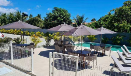 Apartamento com 1 dormitório para alugar, 42 m² por R$ 2.500,00/mês - Praia Bonita - Barra de São Miguel/AL