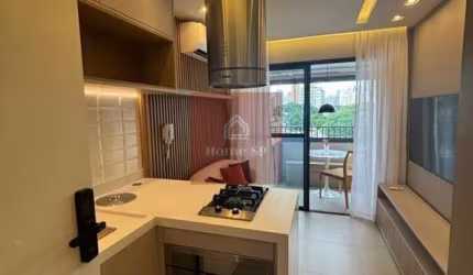 1 Dormitório, com 32m², Totalmente Mobiliado em Moema!
