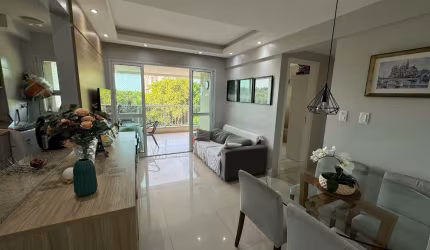 Apartamento a venda em patamares com 2 quartos varanda gourmet armários no vista patamares