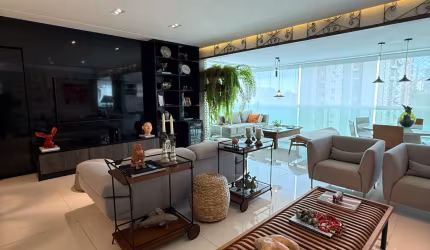 Apartamento para locação no itaigara com 3 suites nascente reformado e mobiliado
