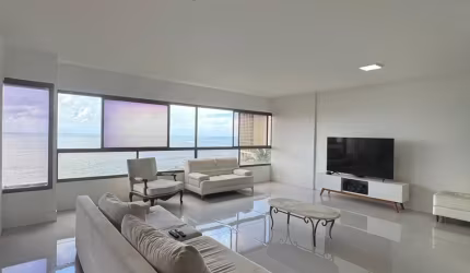 Apartamento  a venda no rio vermelho com 3 suites reformado e vista mar