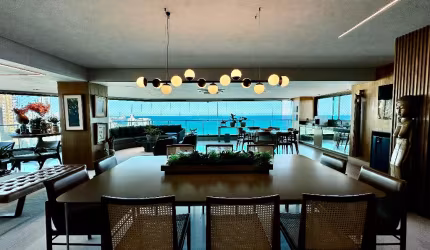 Apartamento a venda na barra no morro do ipiranga com 4 suites vista mar