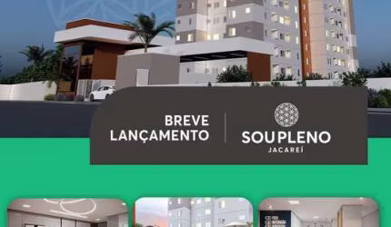 Breve Lançamento Soupleno Aptos 53m2 2 Dorms 1 Suíte, Sala, Cozinha, Banheiro Social, Varanda e Lazer Completo